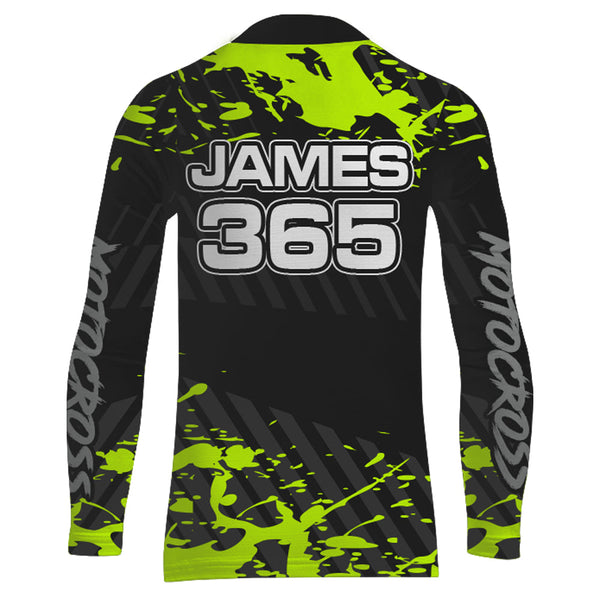 ATV Motocross Racing Jersey Upf30+ Custom ATV Quad Bike Shirt Kid Men Off-road Jersey MX37