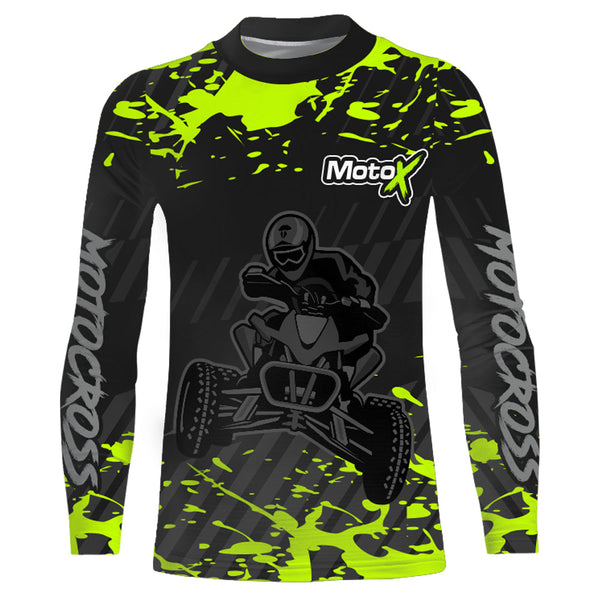 ATV Motocross Racing Jersey Upf30+ Custom ATV Quad Bike Shirt Kid Men Off-road Jersey MX37