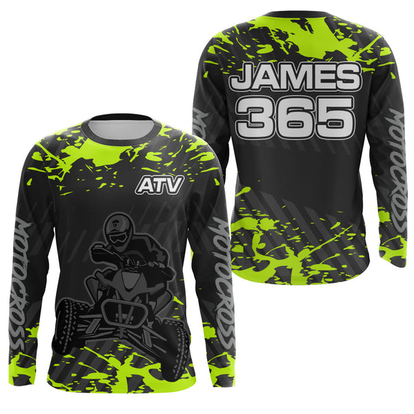 ATV Motocross Racing Jersey Upf30+ Custom ATV Quad Bike Shirt Kid Men Off-road Jersey MX37