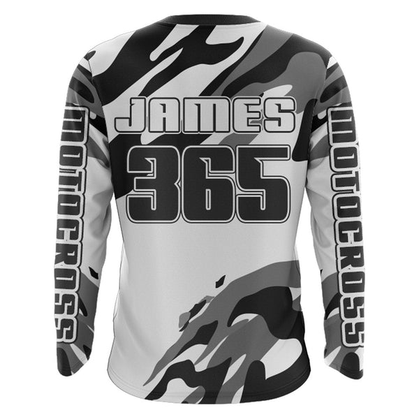 Camo Motocross Jersey UPF30+ Motox Dirt Bike Shirt Men Kid Off-road MX Racing Shirt XM125