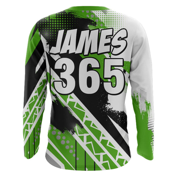 Motocross Racing Jersey Green Motox Upf30+ Dirt Bike Motorcycle Shirt Kid Men Off-road Youth XM141