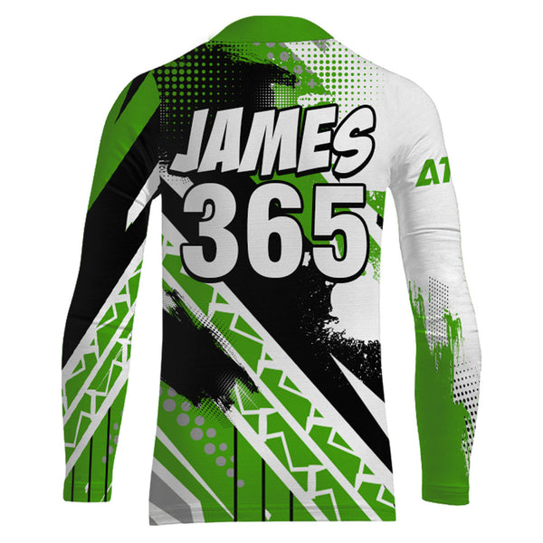 ATV Racing Jersey ATV Motocross Shirt Green Upf30+ ATV Quad Bike Shirt Men Women Kid MX24
