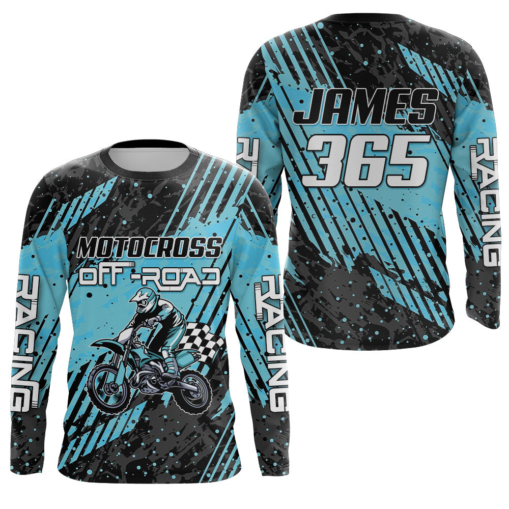 Kid&Adult Motocross Racing Jersey Upf30+ Off-road Dirt Bike Shirt Youth MX Motorcycle XM223