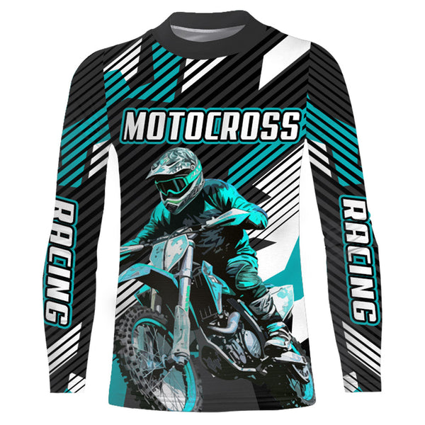 Custom Racing Jersey Motocross Upf30+ Motorcycle Shirt Youth Men Off-Road Dirt Bike Jersey XM142