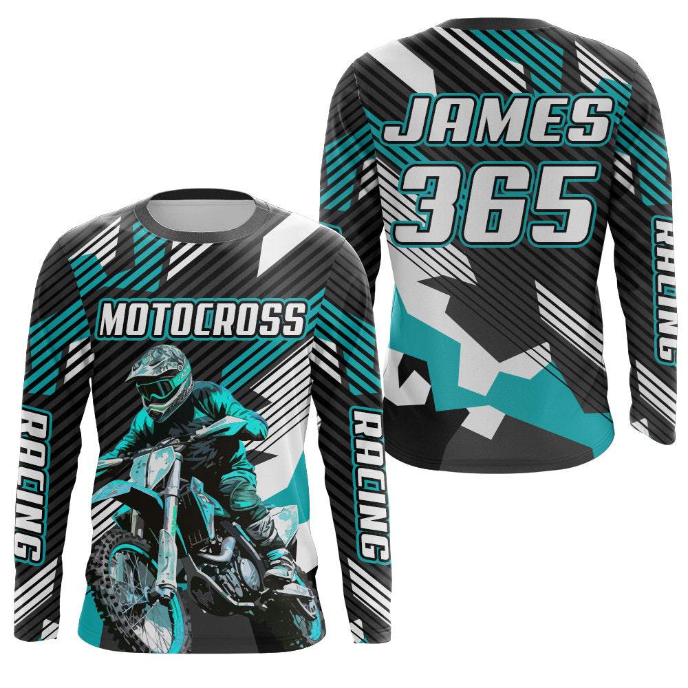 Custom Racing Jersey Motocross Upf30+ Motorcycle Shirt Youth Men Off-Road Dirt Bike Jersey XM142