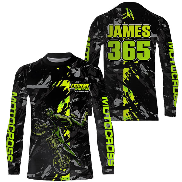 Motocross Dirt Bike Racing Jersey Men Kid Youth Upf30+ Custom Off-road MX Jersey XM190
