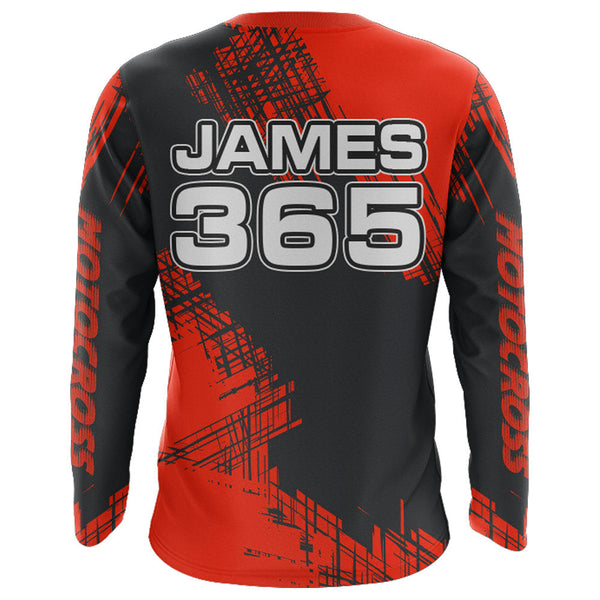 Red Motocross Racing Jersey Men Kid Upf30+ Dirt Bike Off-Road Shirt MX Racing Jersey XM192