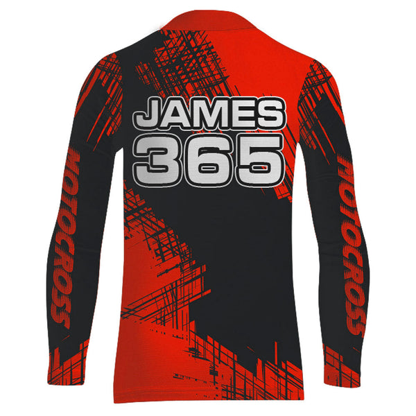 Red Motocross Racing Jersey Men Kid Upf30+ Dirt Bike Off-Road Shirt MX Racing Jersey XM192