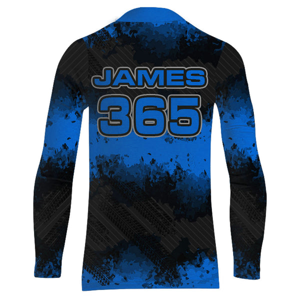 Racing Motocross Jersey Blue Upf30+ Dirt Bike Off-Road Youth Kid Men Motorcycle Shirt XM251