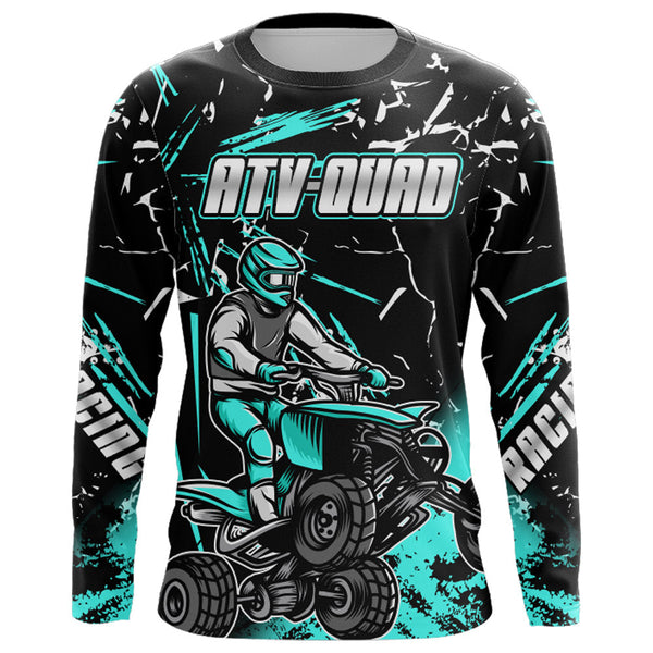 ATV Racing Jersey Quad Bike Motocross Shirt Upf30+ Men Kid Youth ATV Motorcycle Jersey MX50