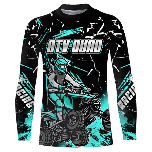 ATV Racing Jersey Quad Bike Motocross Shirt Upf30+ Men Kid Youth ATV Motorcycle Jersey MX50