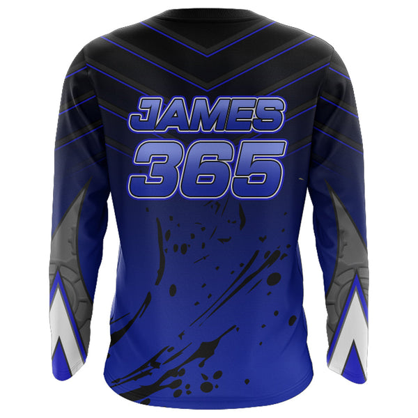 Blue Motocross Jersey UPF30+ MX Racing Shirt Kid Men Women Dirt Bike Riding Jersey XM230