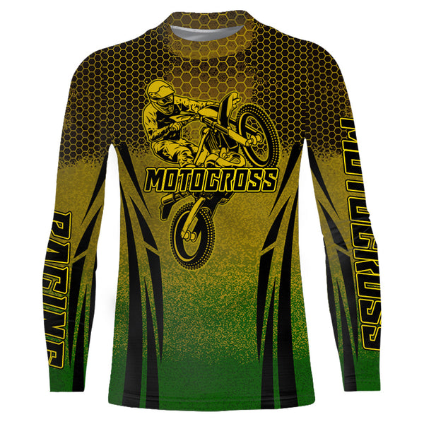 Custom Dirt Bike Racing Jersey Men Kid Upf30+ Motocross Off-Road Jersey Youth MX Shirt XM164