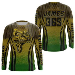 Custom Dirt Bike Racing Jersey Men Kid Upf30+ Motocross Off-Road Jersey Youth MX Shirt XM164