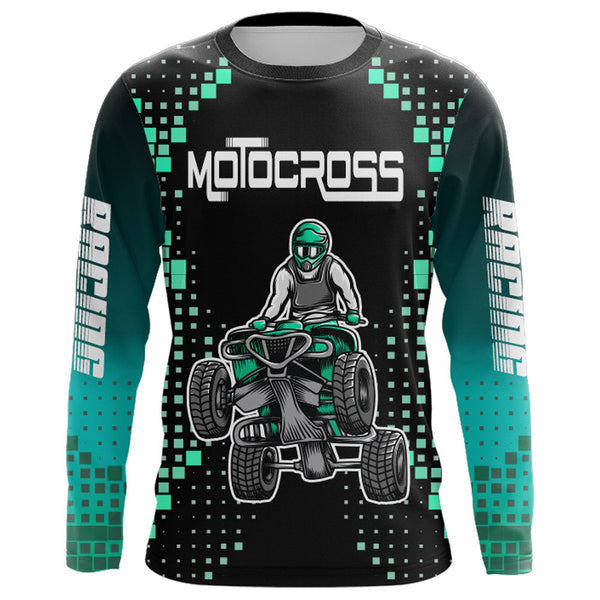 ATV Motocross Racing Jersey Youth Men Kid Women Upf30+ Custom ATV Quad Bike Riding Shirt MX09