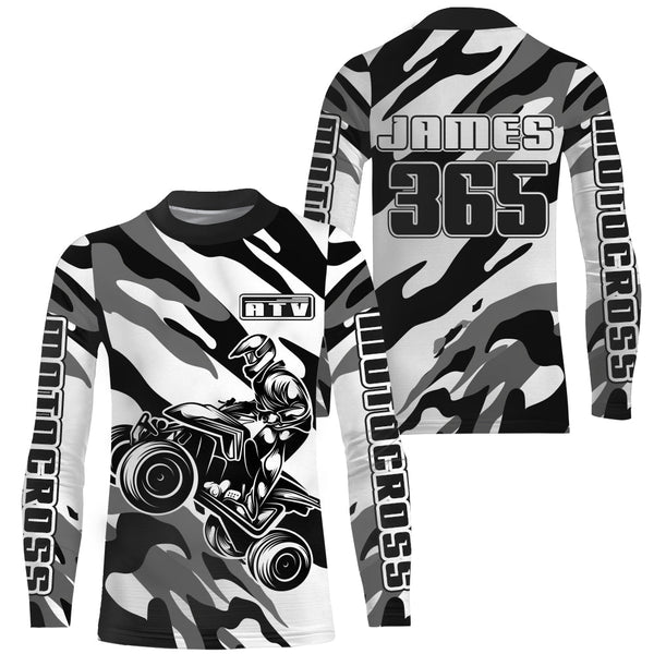 ATV Motocross Jersey Upf30+ Quad Bike Shirt Off-Road Racing Jersey Kid Men ATV Motorcycle MX12