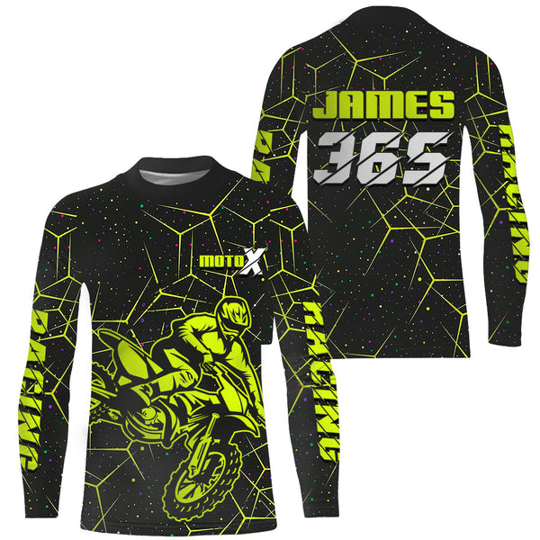 Motocross Racing Jersey Men Kid Youth Upf30+ Dirt Bike Off-road Jersey Motorcycle Shirt XM232