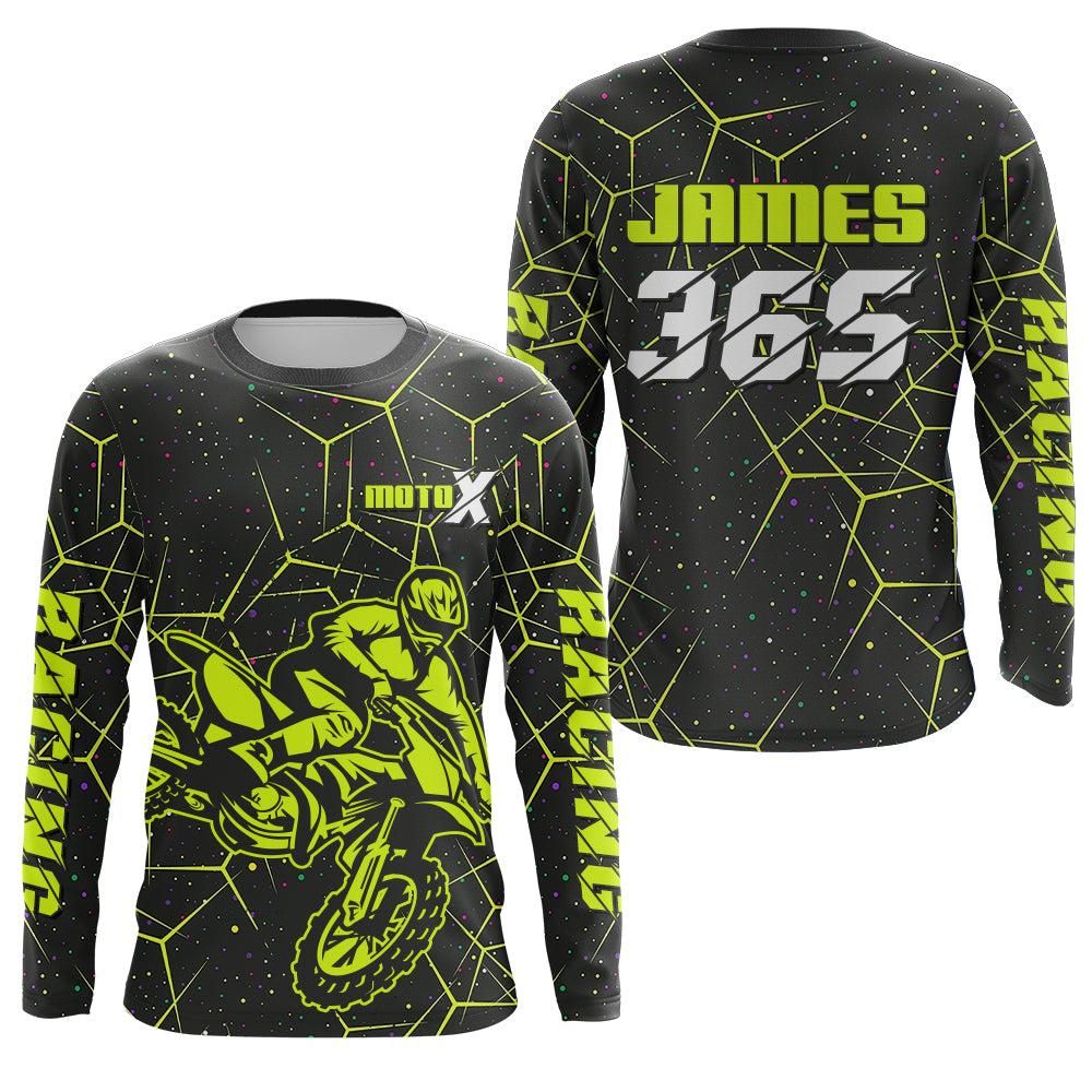 Motocross Racing Jersey Men Kid Youth Upf30+ Dirt Bike Off-road Jersey Motorcycle Shirt XM232