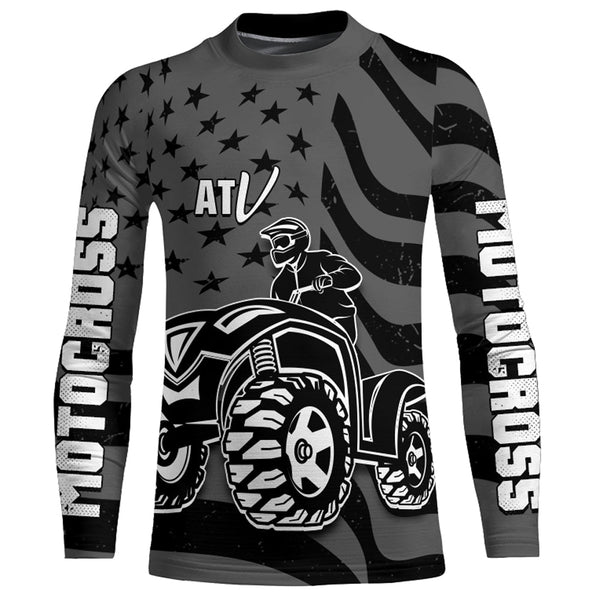 ATV Motocross Racing Jersey Upf30+ Custom ATV Quad Bike Jersey Men Kid Women Riding MX67