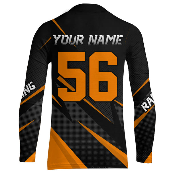 Motocross Racing Jersey Orange Men Kid Women Upf30+ Dirt Bike Shirt Off-Road MX Jersey XM248-O