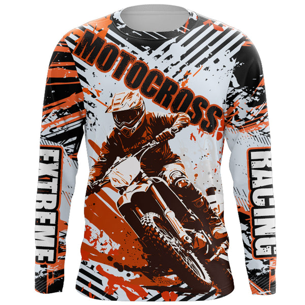 Motocross Racing Jersey Men Kid MX Custom UV Protective Youth Dirt Bike Off-road Shirt XM64