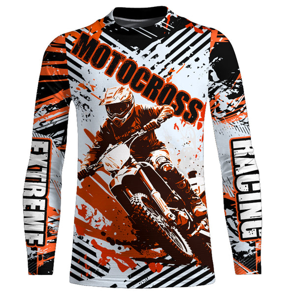 Motocross Racing Jersey Men Kid MX Custom UV Protective Youth Dirt Bike Off-road Shirt XM64