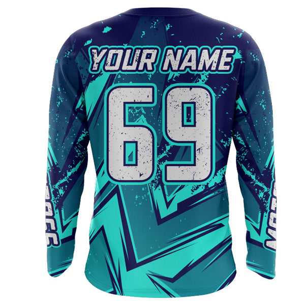 Motocross Racing Jersey UPF30+ Youth Dirt Bike Shirt Men Women Kid Off-Road Motorcycle XM93