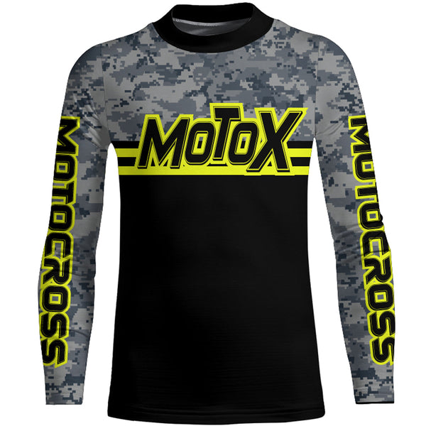 Youth Adult Dirt Bike Jersey Custom Motocross Racing UPF30+ Off-Road Shirt Motorcycle XM160