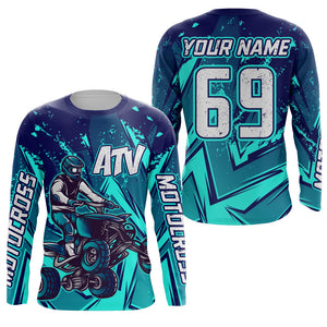 ATV Motocross Jersey Men Kid Women Upf30+ Quad Bike Shirt Off-Road ATV Racing Jersey MX07