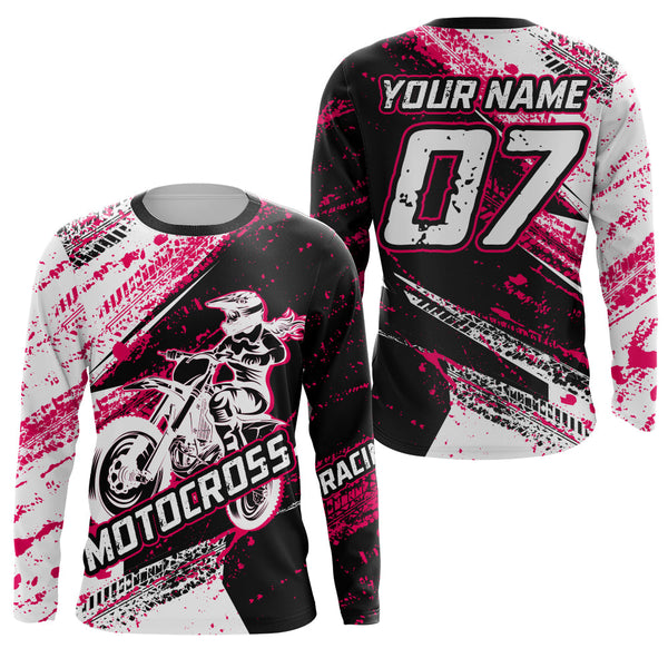 MX Racing Jersey Biker Girl Motocross Shirt Upf30+ Off-Road Youth Dirt Bike Motorcycle XM169