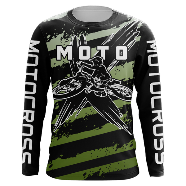 Motocross Racing Jersey UPF30+ Dirt Bike Shirt Camo Kid Men Women Motox Off-Road Jersey XM119