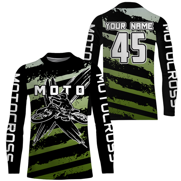 Motocross Racing Jersey UPF30+ Dirt Bike Shirt Camo Kid Men Women Motox Off-Road Jersey XM119