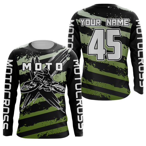 Motocross Racing Jersey UPF30+ Dirt Bike Shirt Camo Kid Men Women Motox Off-Road Jersey XM119