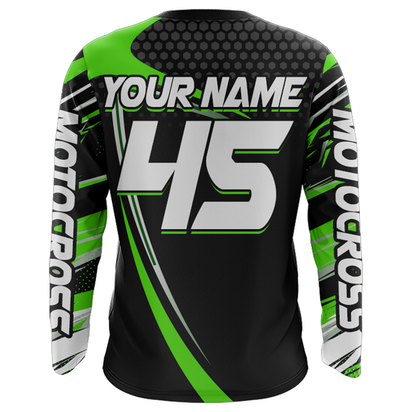 Motocross Racing Jersey UPF30+ Youth Motorcycle Dirt Bike Jersey Off-Road Shirt Kid Men XM173