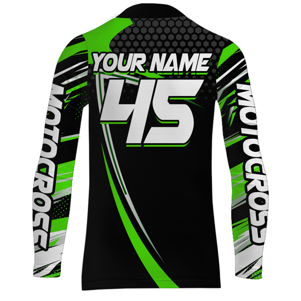 Motocross Racing Jersey UPF30+ Youth Motorcycle Dirt Bike Jersey Off-Road Shirt Kid Men XM173