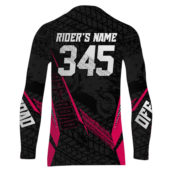 Motocross Racing Jersey Kid Women Men Dirt Bike Shirt Upf30+ Off-road Jersey Pink XM254