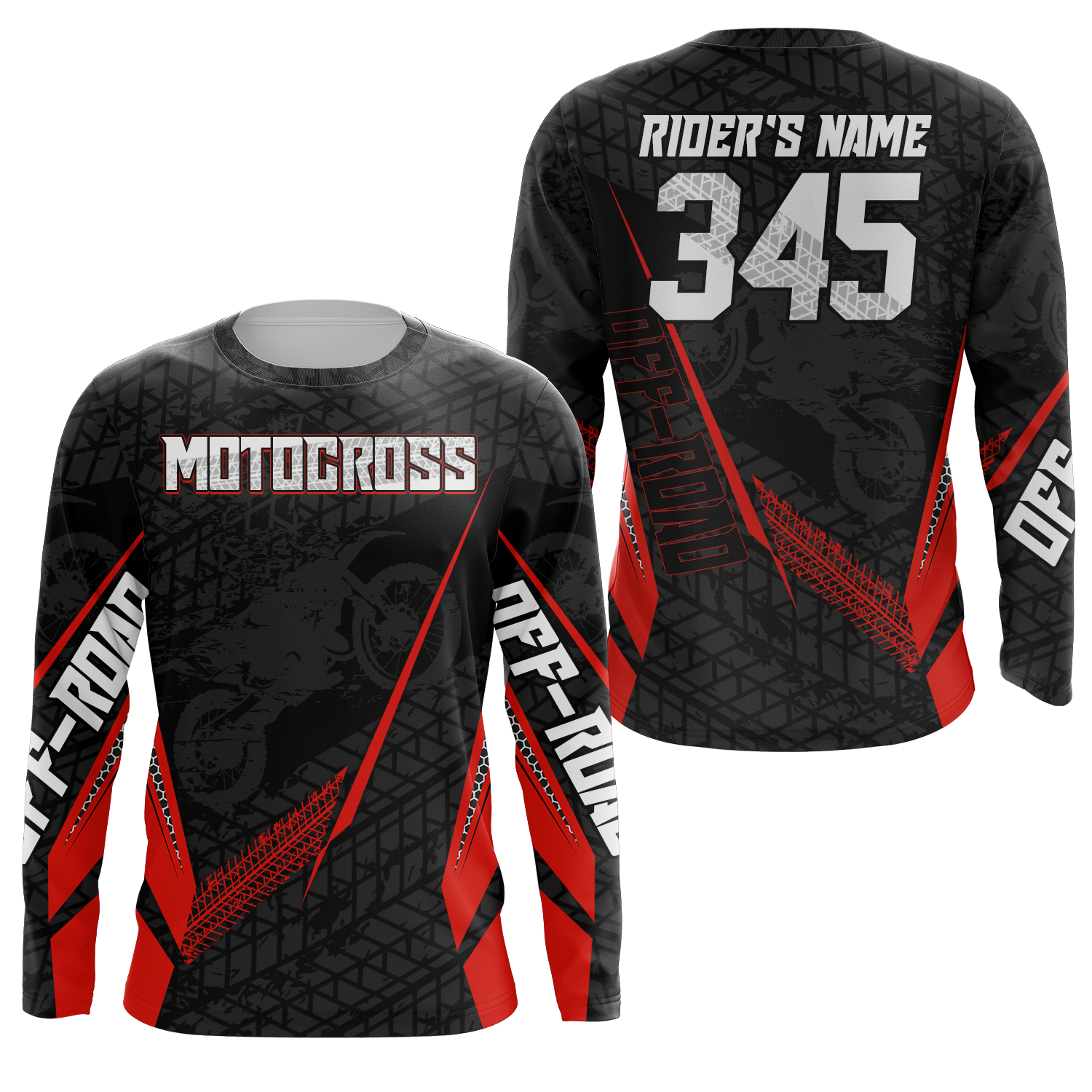 Motocross Racing Jersey Kid Women Men Dirt Bike Shirt Upf30+ Off-road Jersey Red XM254