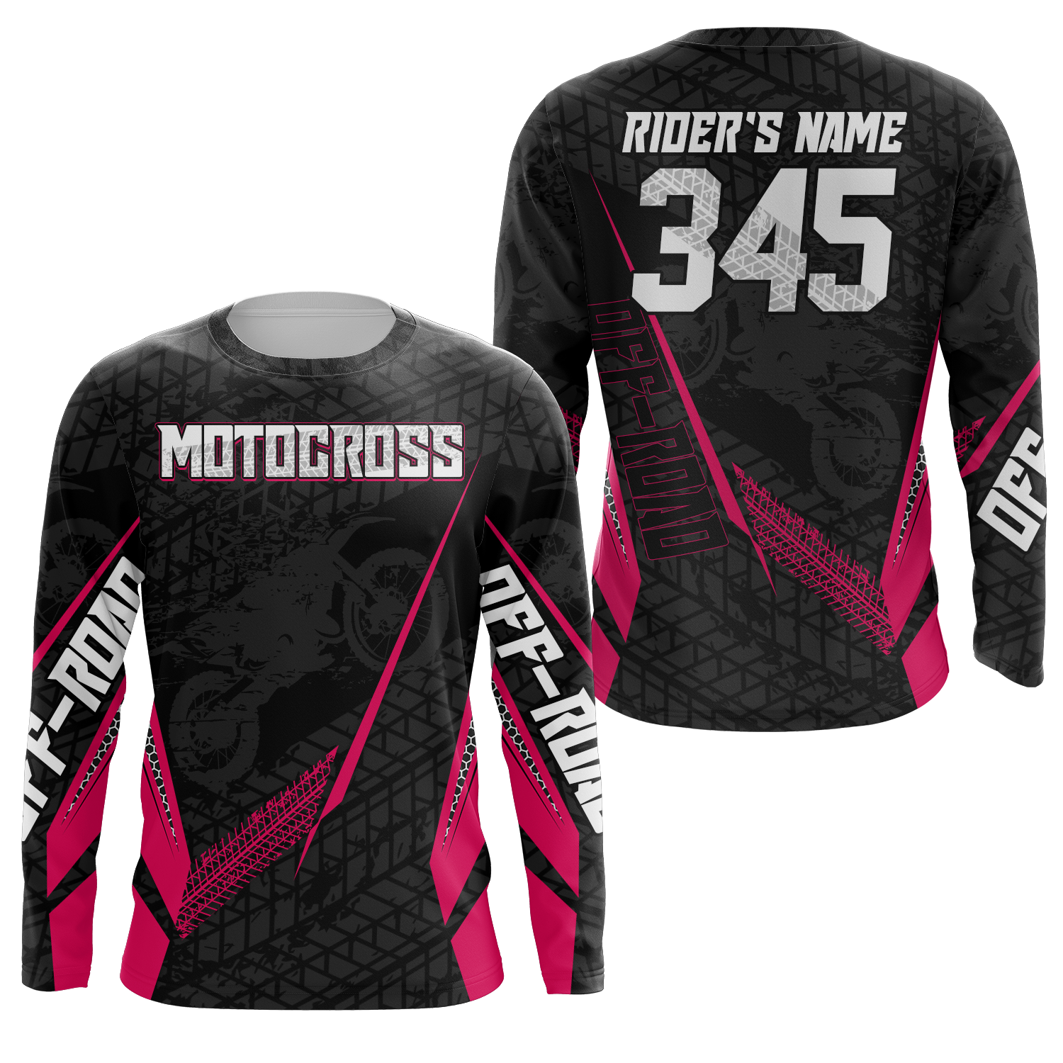 Motocross Racing Jersey Kid Women Men Dirt Bike Shirt Upf30+ Off-road Jersey Pink XM254