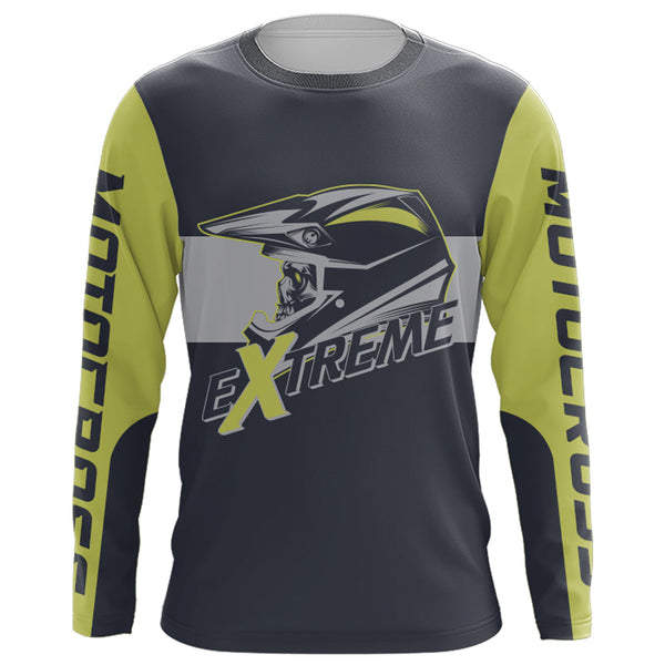 Custom Motocross Jersey UPF30+ Extreme Dirt Bike Jersey Boys MX Racing Kid Youth Men Off-Road XM03