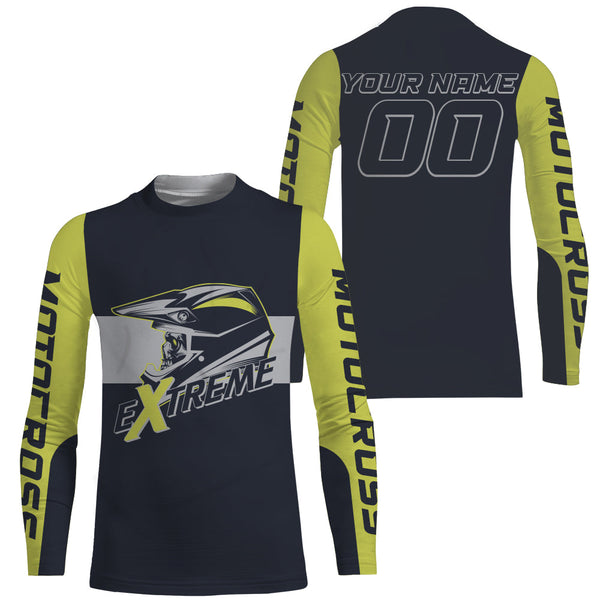 Custom Motocross Jersey UPF30+ Extreme Dirt Bike Jersey Boys MX Racing Kid Youth Men Off-Road XM03