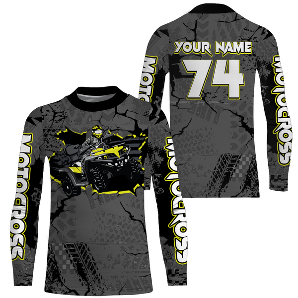 ATV Motocross Jersey Men Kid Youth Upf30+ Quad Bike Shirt Off-Road ATV Racing Jersey MX03