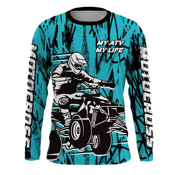 ATV Motocross Racing Jersey Youth Kid Men Upf30+ Quad Bike ATV Motorcycle Riding Shirt MX13