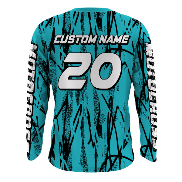 Motocross Racing Jersey UPF30+ Dirt Bike Shirt Youth Motorcycle Kid Men Off-Road XM117