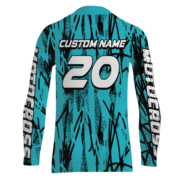 Motocross Racing Jersey UPF30+ Dirt Bike Shirt Youth Motorcycle Kid Men Off-Road XM117