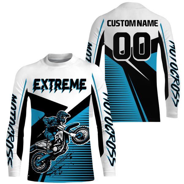 Personalized Motocross Jersey Kid&Adult Upf30+ Dirt Bike Racing Off-Road Motorcycle Jersey XM45