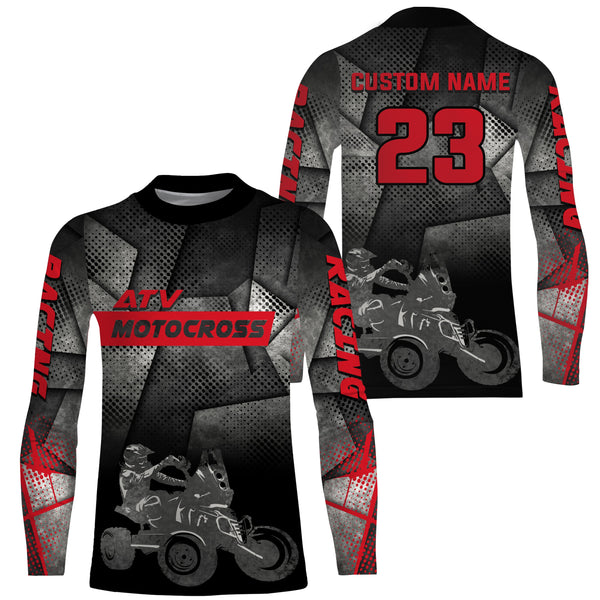 ATV Motocross Racing Jersey UPF30+ ATV Quad Bike Riding Jersey For Men Women Kid MX36