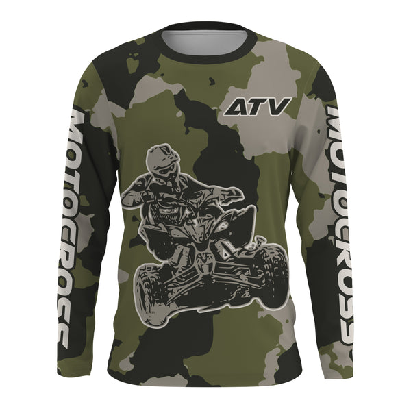 Camo ATV Motocross Racing Jersey Upf30+ Quad Bike Jersey Men Kid Women ATV Riding MX39