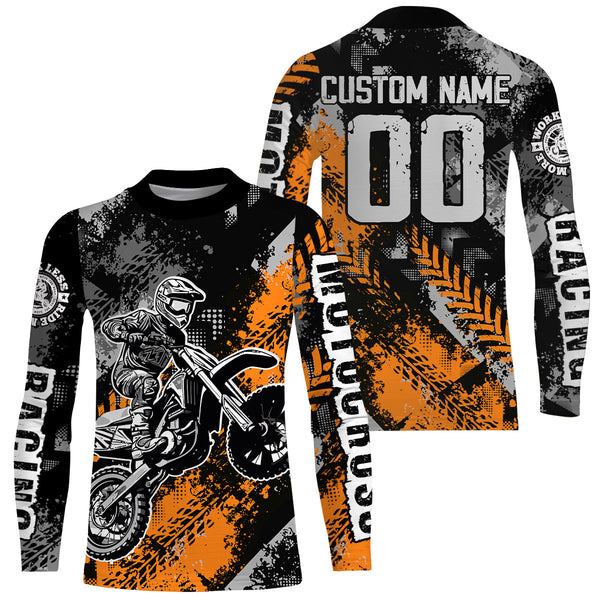 Motocross Racing Jersey Orange Upf30+ Dirt Bike Shirt Men Women Kid Off-road Jersey XM250