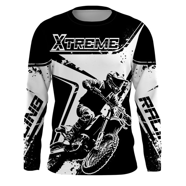 Motocross Racing Jersey Upf30+ Youth Dirt Bike Off-Road Shirt Men Kid MX Jersey XM180