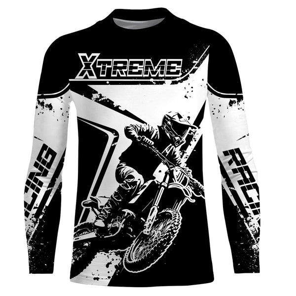 Motocross Racing Jersey Upf30+ Youth Dirt Bike Off-Road Shirt Men Kid MX Jersey XM180